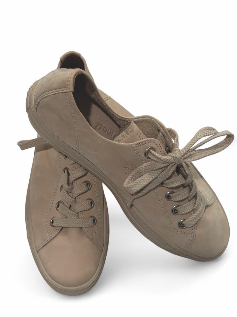 Paul Green Super Soft Leather Sneakers Sand Beige 5.5 UK / 8 US